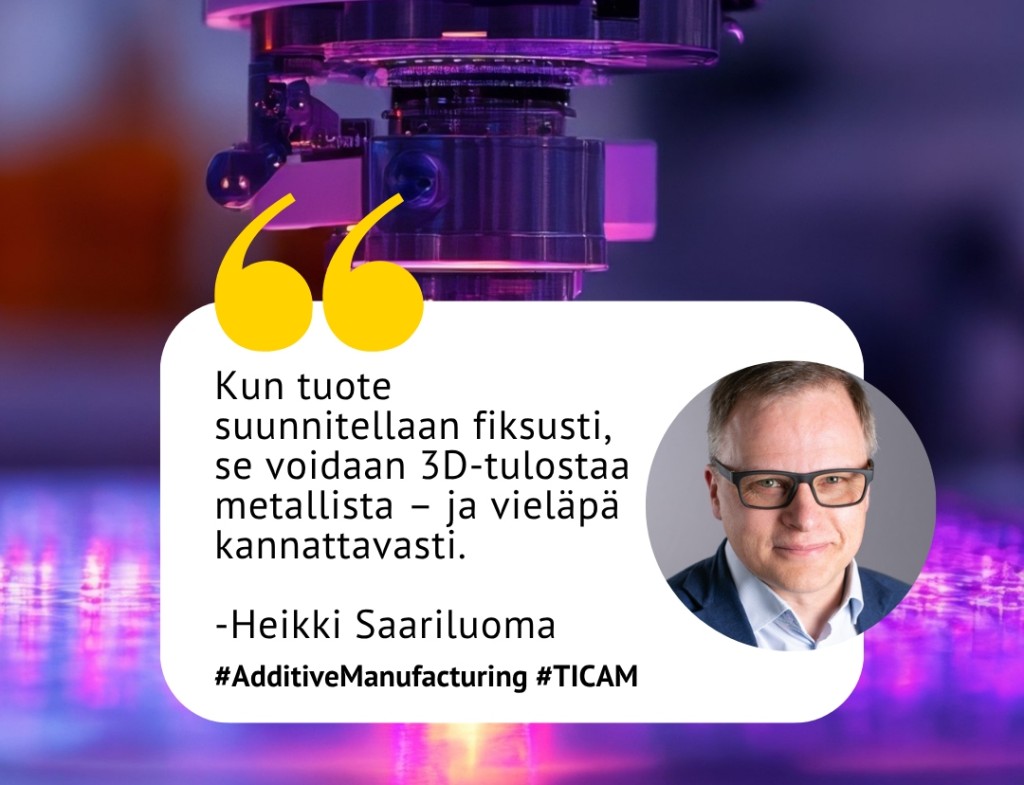 Asiantuntija Heikki Saariluoma kertoo 3D tulostuksen uusista tuulista